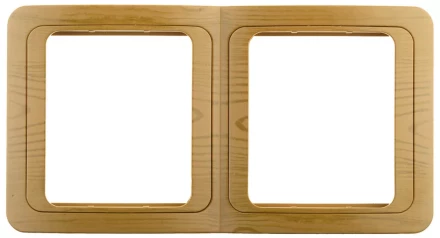 Панель СВЕТОЗАР &quot;ГАММА&quot; накладная, вертикальная, цвет ольха, 2 гнезда SV-54147-A купить в Ноябрьске