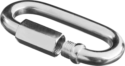 Карабин ЗУБР винтовой с муфтой, оцинкованный, 6мм, 1 шт 4-304536-06 купить в Ноябрьске