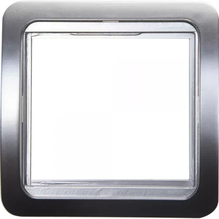 Панель СВЕТОЗАР &quot;ГАММА&quot; накладная, цвет светло-серый металлик, 1 гнездо SV-54145-SM купить в Ноябрьске