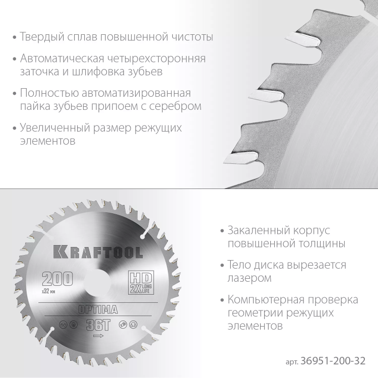 Диск пильный OPTIMA, повышенный ресурс 36951-200-32 купить в Ноябрьске