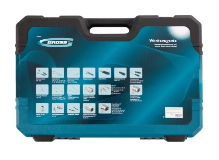 Набор инструментов 101 предмет, 120 зубьев, CrV, 1/4&quot;, 1/2&quot; Gross 14151 купить в Ноябрьске