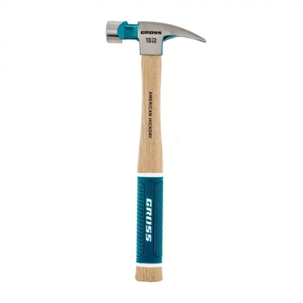 Молоток-гвоздодер с магнитом GROSS AMERICAN HICKORY 280 г угол 75 обрезиненная рукоятка 10417 купить в Ноябрьске