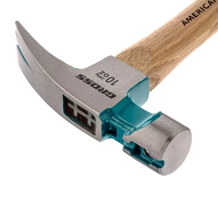 Молоток-гвоздодер с магнитом GROSS AMERICAN HICKORY 280 г угол 75 обрезиненная рукоятка 10417 купить в Ноябрьске