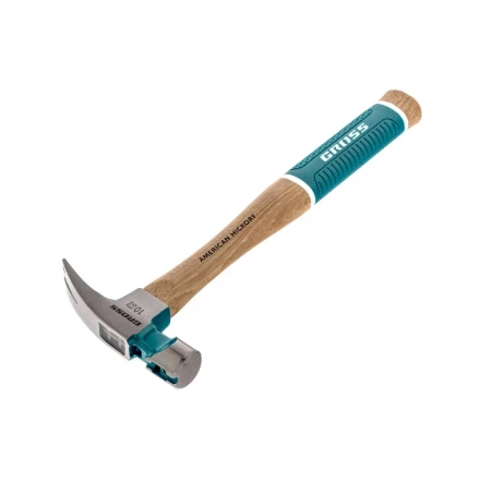Молоток-гвоздодер с магнитом GROSS AMERICAN HICKORY 280 г угол 75 обрезиненная рукоятка 10417 купить в Ноябрьске