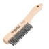 Щетка зачистная 4-х рядная, прямая проволока из нержавеющей стали с деревянной ручкой, EFP// Denzel 74844 купить в Ноябрьске