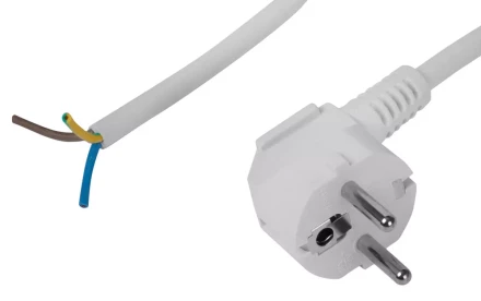 Шнур СВЕТОЗАР с вилкой соединительный для электроприборов, 2 м, 3600 Вт, 3*0.75кв.мм SV-55143-2 купить в Ноябрьске