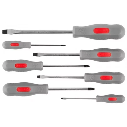 Набор ЗУБР &quot;МАСТЕР&quot;: Отвертки, Cr-v, эргономичная двухкомпонентная рукоятка, 7шт 25065-H7_z02 купить в Ноябрьске