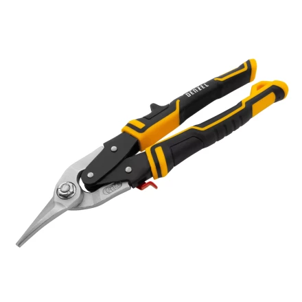 Ножницы по металлу Denzel, 270 мм, прямой и левый рез, сталь-СrMo, трехкомпонентные рукоятки, 78372 купить в Ноябрьске