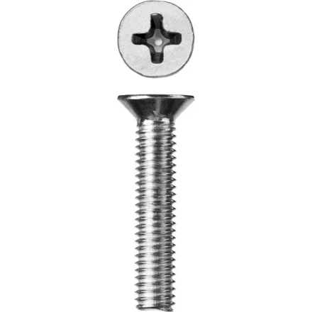 Винт ЗУБР &quot;МАСТЕР&quot; DIN 965, класс прочности 4.8, оцинкованный, M6x30мм, 5кг 303110-06-030 купить в Ноябрьске