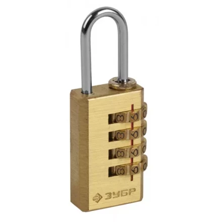 Замок ЗУБР &quot;ЭКСПЕРТ&quot; навесной мини, кодовый, 4 диска 37118-2_z01 купить в Ноябрьске