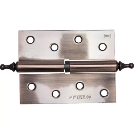 Петля дверная разъемная ЗУБР &quot;ЭКСПЕРТ&quot;, 1 подшипник, цвет ст. медь (AC), правая, с крепежом, 100х75х2,5мм, 2 шт 37605-100-6R купить в Ноябрьске