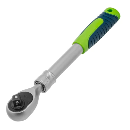 Ключ-трещотка телескопический 1/2&quot;, 300-430 мм, 72 зуба, с быстрым сбросом// Сибртех 14077 купить в Ноябрьске