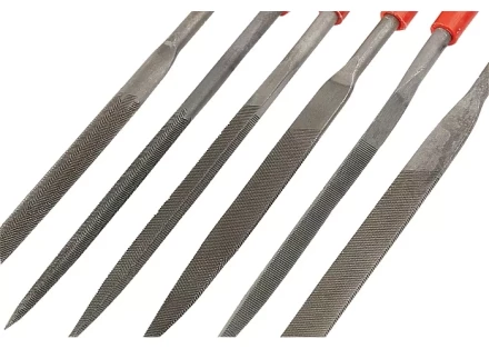 Набор надфилей 180 х 5мм 6 шт пластиковые рукоятки MATRIX 15822 купить в Ноябрьске