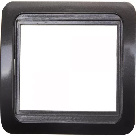 Панель СВЕТОЗАР &quot;ГАММА&quot; накладная, цвет темно-серый металлик, 1 гнездо SV-54145-DM купить в Ноябрьске