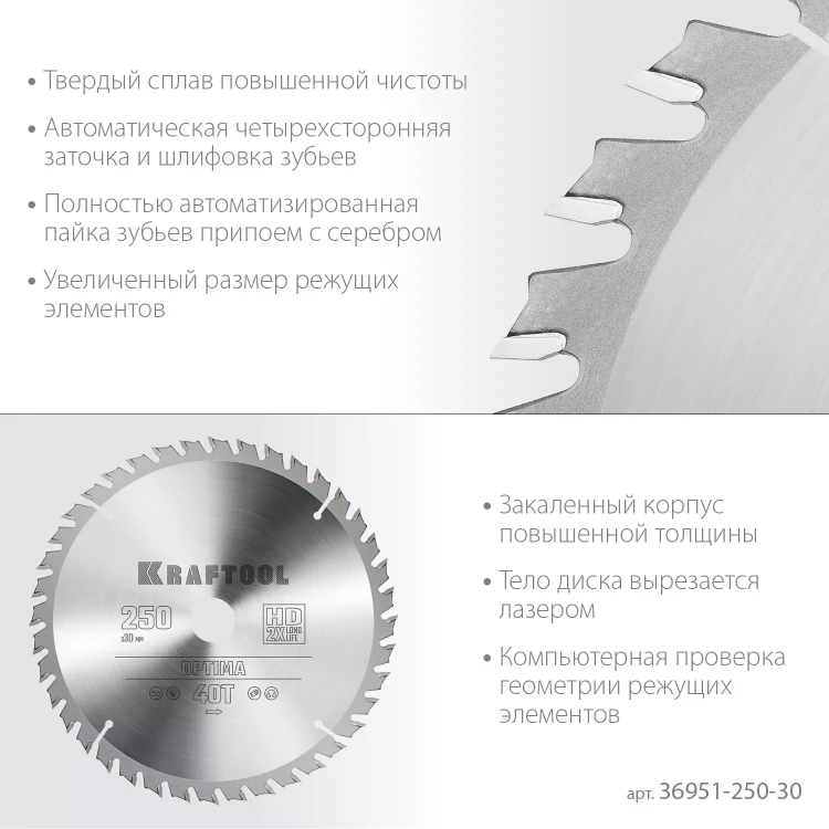 Диск пильный OPTIMA, повышенный ресурс 36951-250-30 купить в Ноябрьске