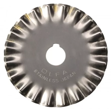 Лезвие OLFA фигурное круговое для RTY-2/G,/DX, малая волна, 45мм OL-PIB45-1 купить в Ноябрьске