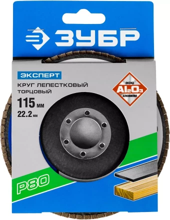 Круг лепестковый торцевой КЛТ 1 ЗУБР &quot;МАСТЕР&quot; 36590-115-40 купить в Ноябрьске