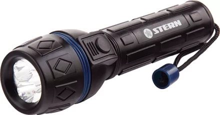 Фонарик светодиодный, ударопрочный корпус, влагозащищённый, 3 ярких светодиода, 2хАА, Stern 90511 купить в Ноябрьске