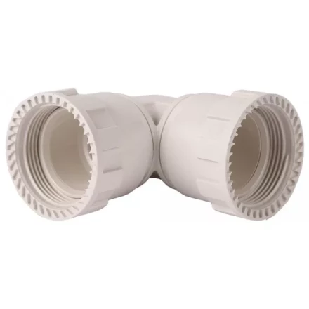 Соединитель ЗУБР &quot;ШиреФит&quot; угловой 90° &quot;накидная гайка - накидная гайка&quot;, 26мм 51497-26 купить в Ноябрьске