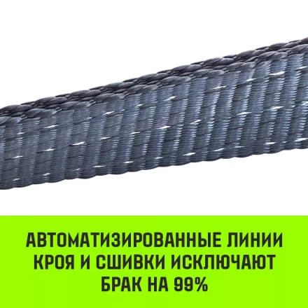 Трос буксировочный динамический HITCH PROF Лента масса авто 13т разрывная 39т 8м петля-петля (SZ071514) купить в Ноябрьске