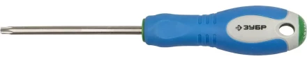 Отвертка ЗУБР, Cr-V сталь, трехкомпонентная рукоятка, цветовая индикация типа шлица, TORX №30, 100мм 25254-30-100 купить в Ноябрьске