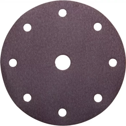 Круг шлифовальный URAGAN &quot;Универсальный водостойкий с покрытием стеарата цинка&quot; на липучке, 9 отв., P240, 150мм, 5шт 907-44114-240-05 купить в Ноябрьске