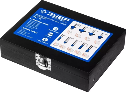 ЗУБР 12 шт, набор профильных фрез по дереву, Профессионал (28796-H12) купить в Ноябрьске