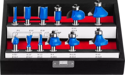 ЗУБР 12 шт, набор профильных фрез по дереву, Профессионал (28796-H12) купить в Ноябрьске