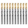 Сверло по металлу, 7 мм, HSS-Tin, Golden Tip, 10 шт. Denzel 717217 купить в Ноябрьске