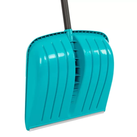 Лопата для уборки снега Palisad 61678, полипропилен, 450х450х1355 мм, алюминиевый черенок, усиленная, LUXE купить в Ноябрьске