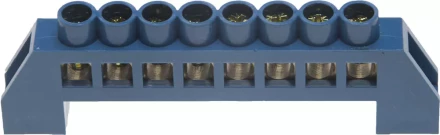 Шина СВЕТОЗАР нулевая, в изоляц оболочке, 6х9мм, 8 полюсов, макс. ток 100А 49805-08 купить в Ноябрьске