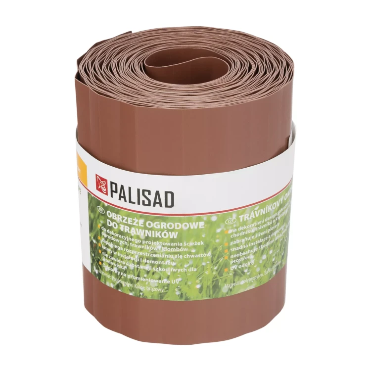 Бордюрная лента Palisad, 15х900 см, полипропиленовая, коричневая, Россия 644847 купить в Ноябрьске