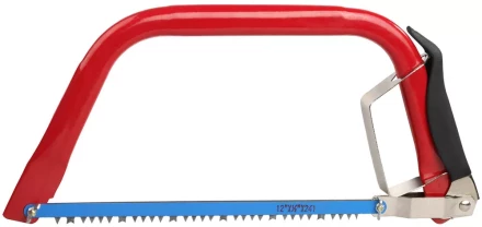 Набор GRINDA Пила лучковая с 2 полотнами по дереву и по металлу, 300мм/12&quot; 1551-30 купить в Ноябрьске