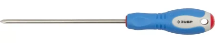 Отвертка ЗУБР, Cr-V сталь, трехкомпонентная рукоятка, цветовая индикация типа шлица, PH №1, 150мм 25252-1-150_z01 купить в Ноябрьске