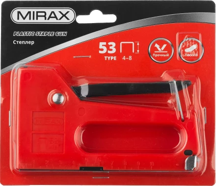 Степлер, пластиковый корпус для тонкой скобы тип 53 (4-8 мм), MIRAX 3142 купить в Ноябрьске