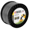 Леска для триммера двухкомпонентная звезда, 2,4мм х 260м, на DIN катушке EXTRA CORD// Denzel 96813 купить в Ноябрьске