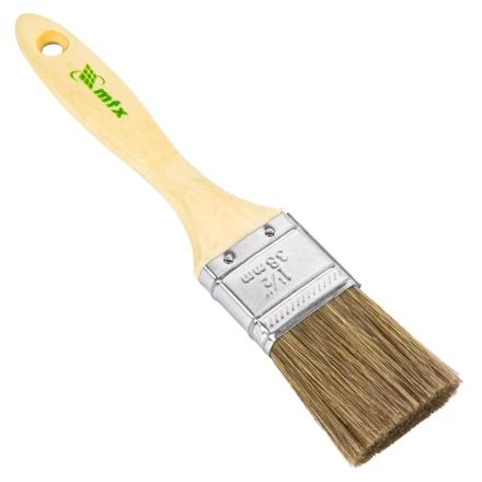 Кисть плоская &quot;Евро&quot; 1.5&quot;, смешанная щетина, деревянная ручка MTX 83078 купить в Ноябрьске