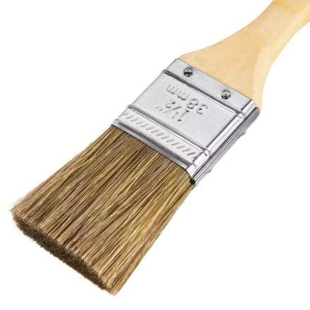 Кисть плоская &quot;Евро&quot; 1.5&quot;, смешанная щетина, деревянная ручка MTX 83078 купить в Ноябрьске