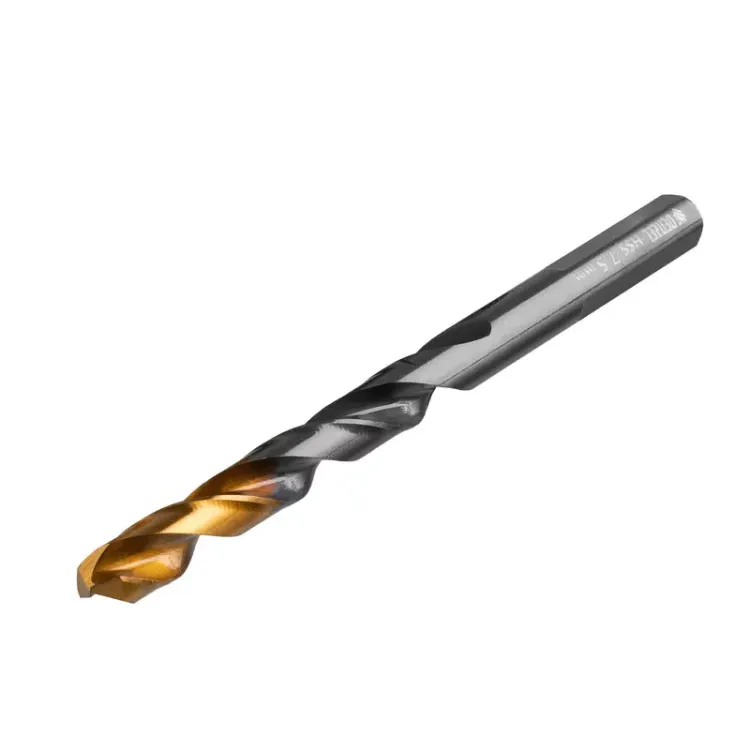 Сверло по металлу, 7,5 мм, HSS-Tin, Golden Tip, 8 шт. Denzel 717218 купить в Ноябрьске