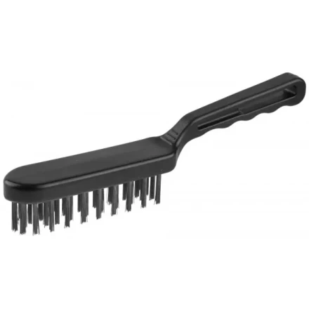 Щетка ЗУБР &quot;ЭКСПЕРТ&quot; проволочная стальная большая с пластмассовой ручкой, 4 ряда 35011-4_z01 купить в Ноябрьске