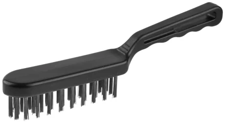 Щетка ЗУБР &quot;ЭКСПЕРТ&quot; проволочная стальная большая с пластмассовой ручкой, 4 ряда 35011-4_z01 купить в Ноябрьске