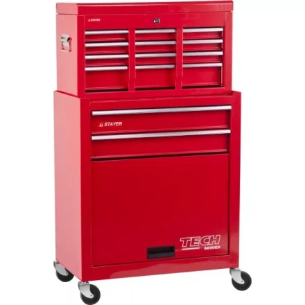 Тележка инструментальная STAYER &quot;MASTER&quot; комбо, 2 ящика + ящик настольный, 7 полок, 616х330х742мм 38909-K купить в Ноябрьске