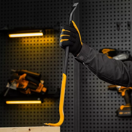 Лом-гвоздодер Denzel, 600 мм, шестигранный 16 мм, окрашенный, сталь 65, 25203 купить в Ноябрьске