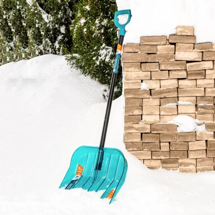 Лопата для уборки снега поликарбонат Palisad 61690, 460х400х1400 мм, алюминиевый черенок, LUXE купить в Ноябрьске