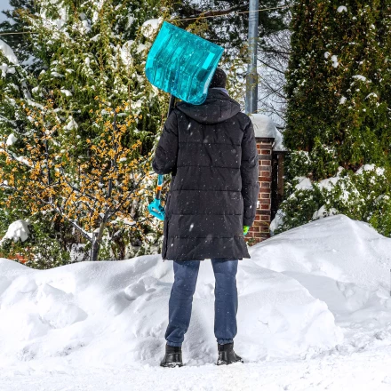 Лопата для уборки снега поликарбонат Palisad 61690, 460х400х1400 мм, алюминиевый черенок, LUXE купить в Ноябрьске