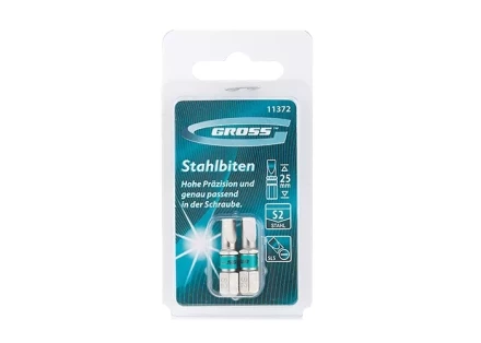 Набор бит SL5,0х25, сталь S2, 2шт GROSS 11372 купить в Ноябрьске