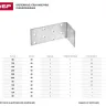 Крепежный угол ЗУБР "МАСТЕР" анкерный, 80х80х40мм, 1шт 310226-080-080 купить в Ноябрьске