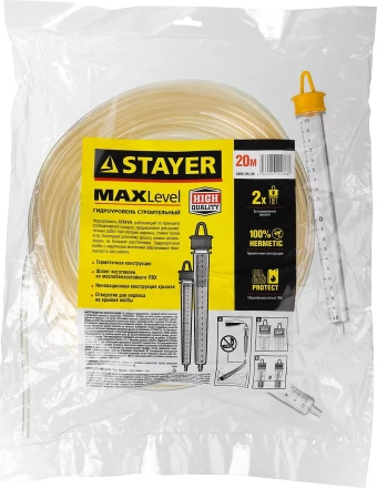 Гидроуровень STAYER &quot;MASTER&quot; с усиленной измерительной колбой большого размера, d 6мм, 20м 579447 купить в Ноябрьске