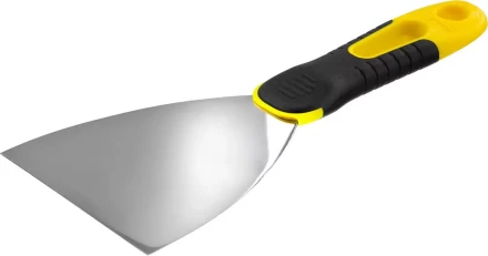 Шпатель STAYER &quot;PROFESSIONAL&quot; нержавеющее профилированное полотно, 2к ручка, 100 мм 10045-10 купить в Ноябрьске