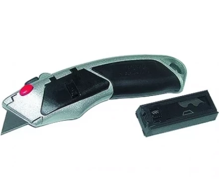 Нож 18 мм выдвижное трапециевидное лезвие металлический корпус + 8 лезвий MATRIX MASTER 78924 купить в Ноябрьске